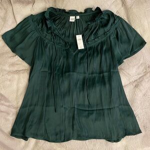 GAP Women’s Dark Green Blouse Size XXL
